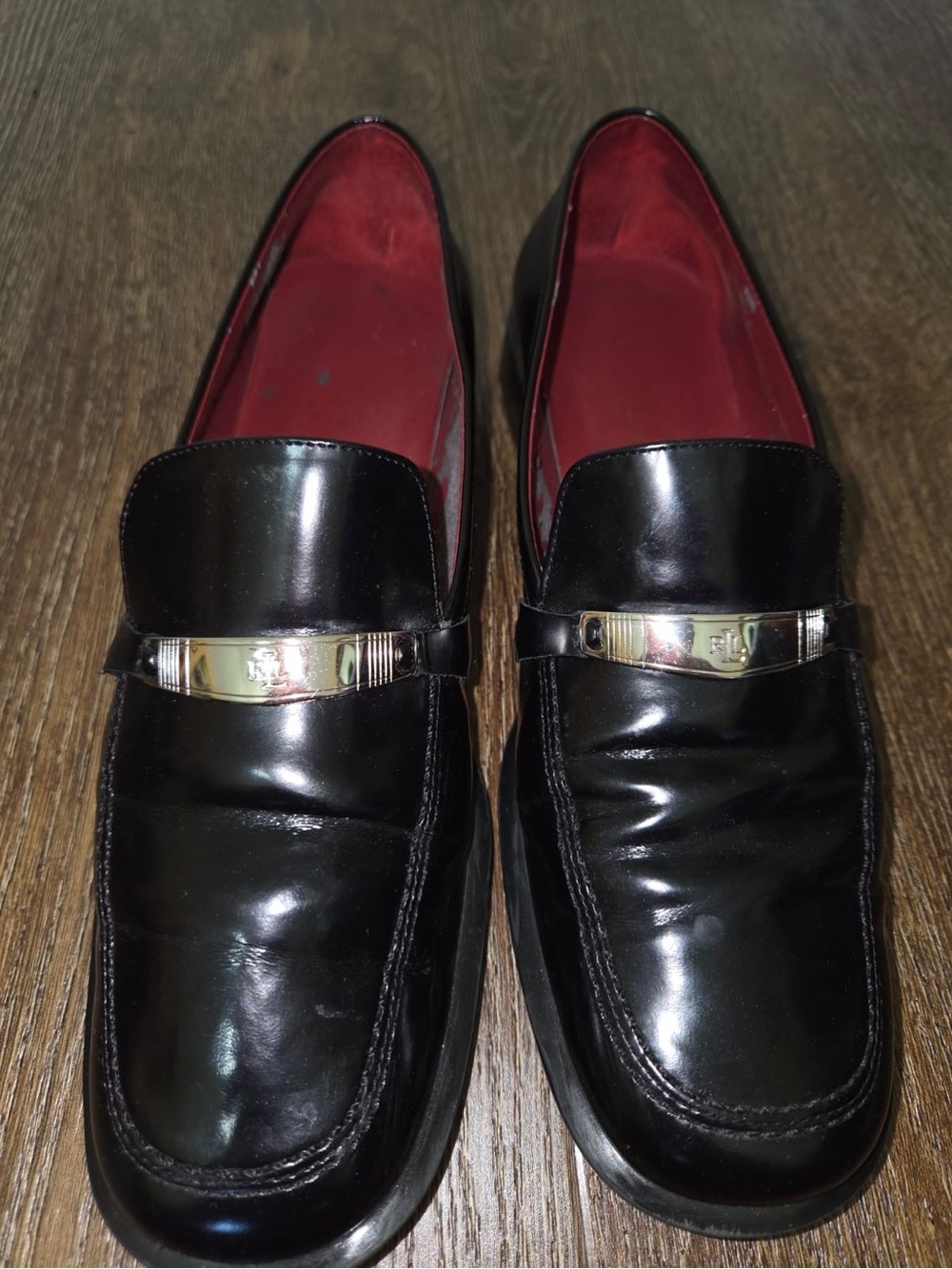 Ralph Lauren loafters with silver buckle